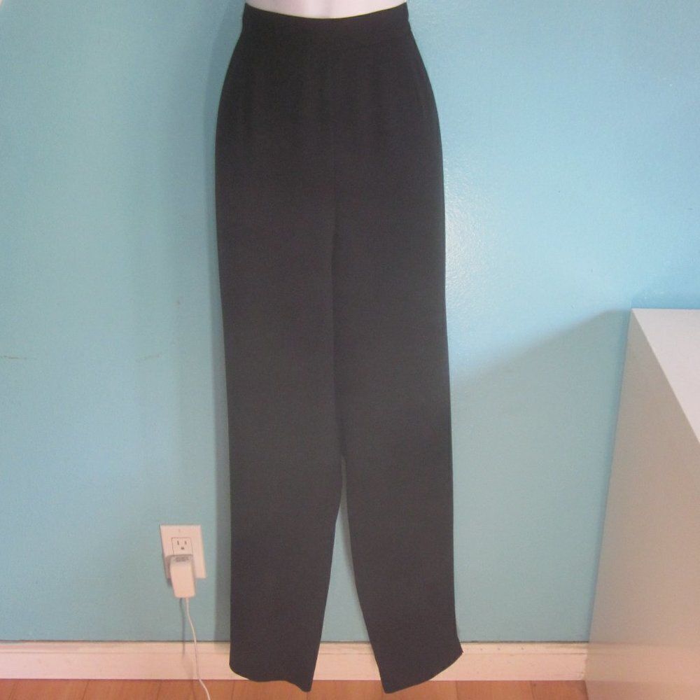 Emanuel Ungaro Womens Vintage Black High Rise Dress Pants 12 / 46 Perfect Cond. - Picture 8 of 9